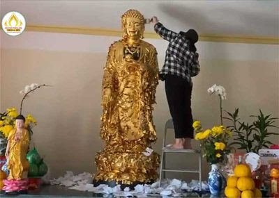 Giáp vàng Tượng Phật chùa Đống Cao – Nam Định